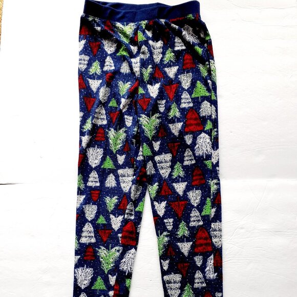 Merry Lane Kids Pajamas Christmas Trees 2 Piece Set Family Shirt Pants Blue XL - Picture 3 of 12